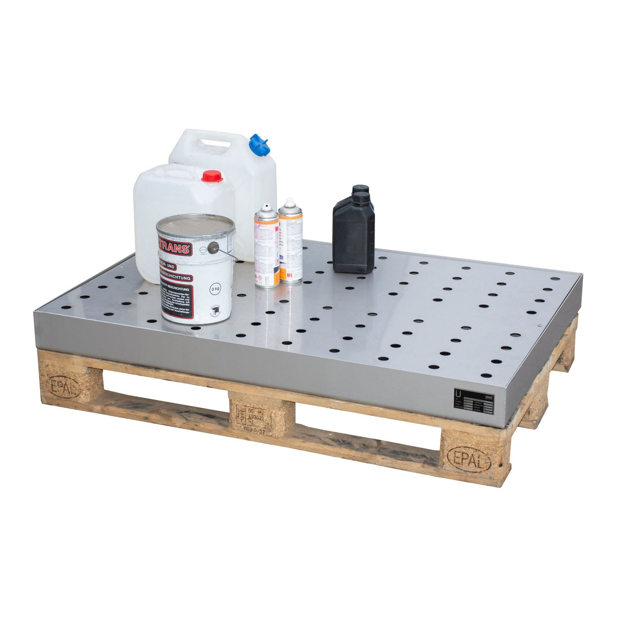 BAUER Südlohn Kleingebindewanne für Paletten Typ KGW-P 4/M V4A - Art.-Nr. 4473-77-1000-11