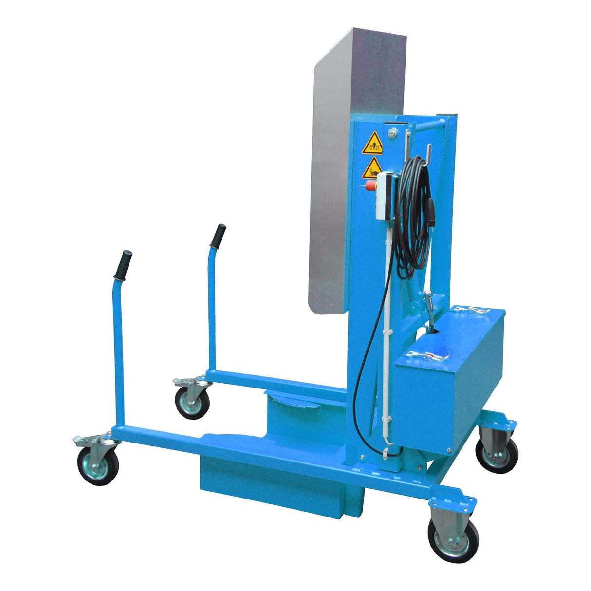 BAUER Südlohn Mülltonnen-Kippstation Typ MKS-230V RAL 5012 Lichtblau - Art.-Nr. 4476-10-0000-3