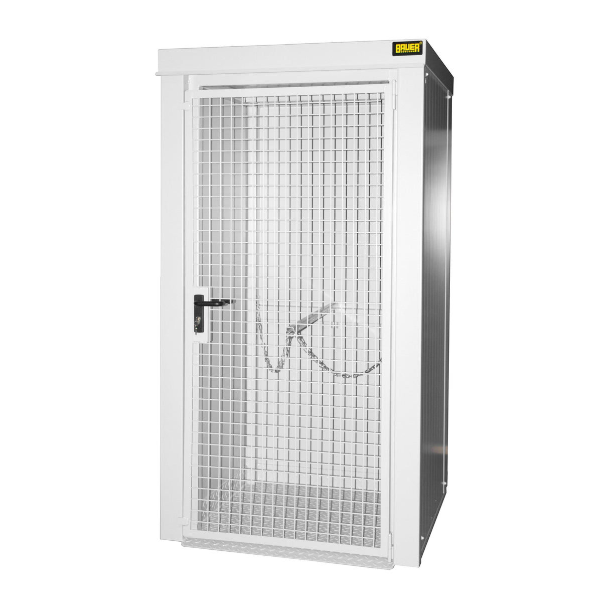 BAUER Südlohn Gasflaschen-Container Typ GFC-B M0 RAL 9002 Grauweiß - Art.-Nr. 4477-30-0000-18