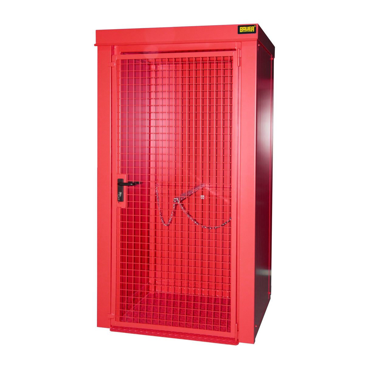 BAUER Südlohn Gasflaschen-Container Typ GFC-B M0 RAL 3000 Feuerrot - Art.-Nr. 4477-30-0000-2