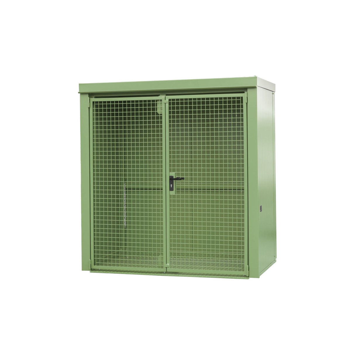 BAUER Südlohn Gasflaschen-Container Typ GFC-B M1 RAL 6011 Resedagrün - Art.-Nr. 4477-31-0000-4