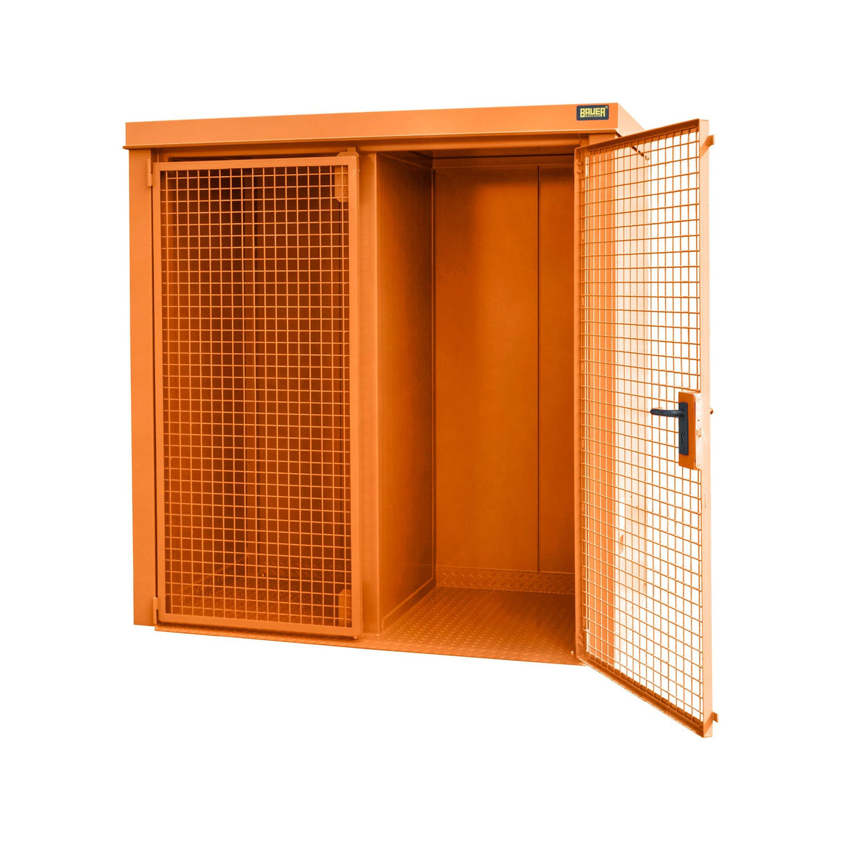 BAUER Südlohn Gasflaschen-Container Typ GFC-B/W M1 RAL 2000 Gelborange - Art.-Nr. 4477-31-1000-1