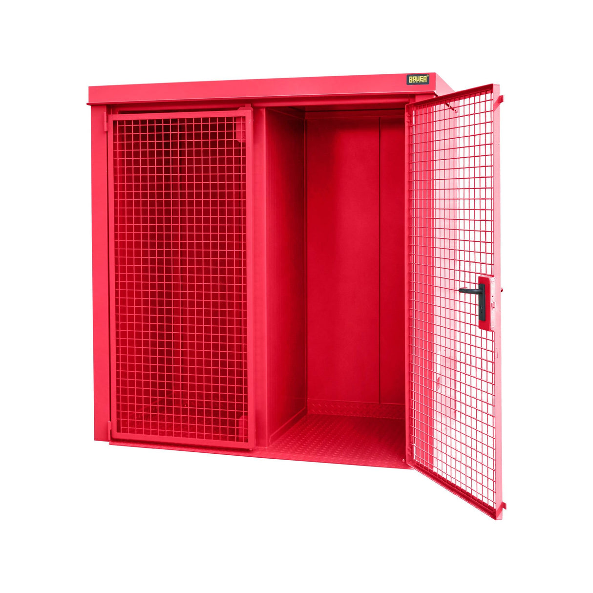 BAUER Südlohn Gasflaschen-Container Typ GFC-B/W M1 RAL 3000 Feuerrot - Art.-Nr. 4477-31-1000-2