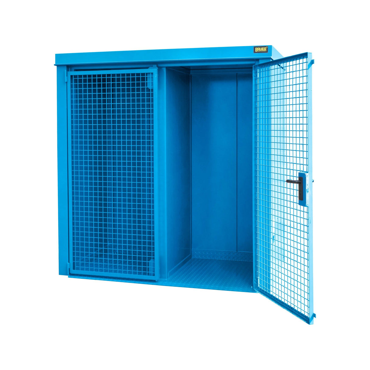 BAUER Südlohn Gasflaschen-Container Typ GFC-B/W M1 RAL 5012 Lichtblau - Art.-Nr. 4477-31-1000-3