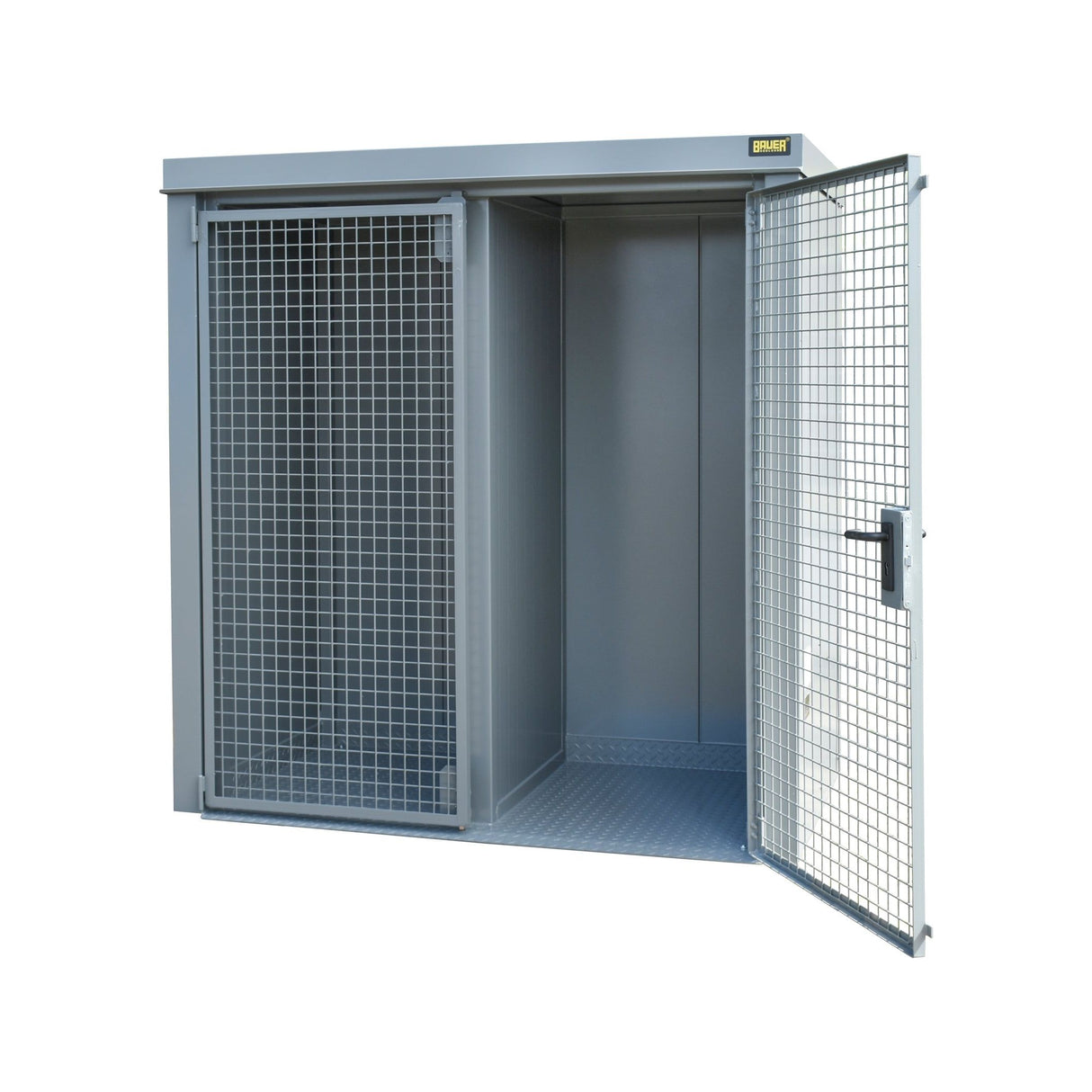 BAUER Südlohn Gasflaschen-Container Typ GFC-B/W M1 RAL 7005 Mausgrau - Art.-Nr. 4477-31-1000-5