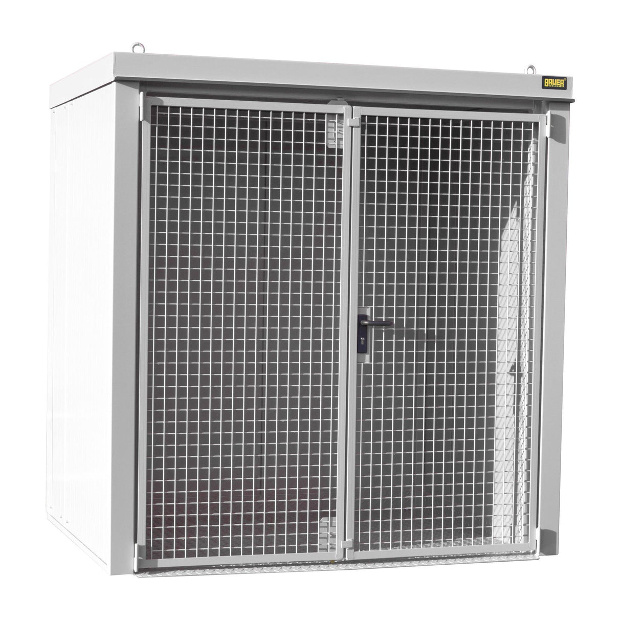 BAUER Südlohn Gasflaschen-Container Typ GFC-B M2 RAL 9002 Grauweiß - Art.-Nr. 4477-32-0000-18