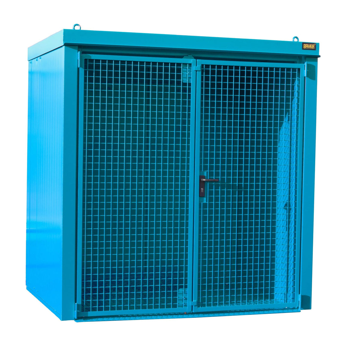 BAUER Südlohn Gasflaschen-Container Typ GFC-B M2 RAL 5012 Lichtblau - Art.-Nr. 4477-32-0000-3