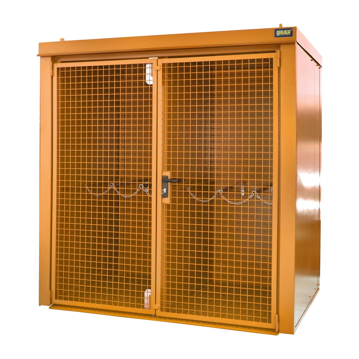 BAUER Südlohn Gasflaschen-Container Typ GFC-B/W M2 RAL 2000 Gelborange - Art.-Nr. 4477-32-1000-1