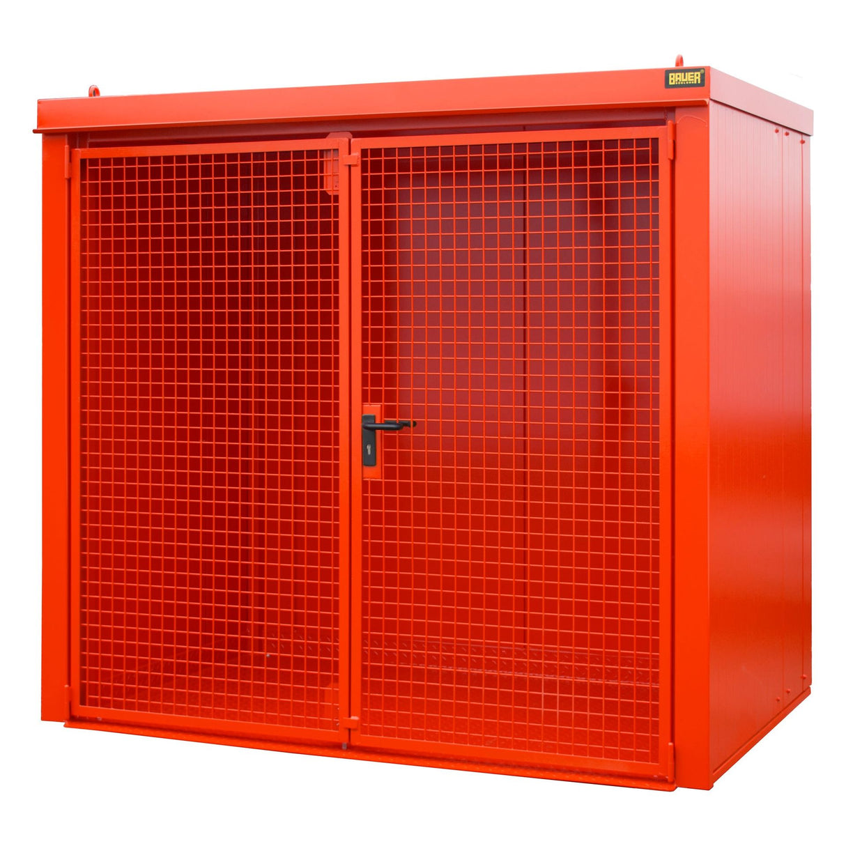 BAUER Südlohn Gasflaschen-Container Typ GFC-B M3 RAL 3000 Feuerrot - Art.-Nr. 4477-33-0000-2