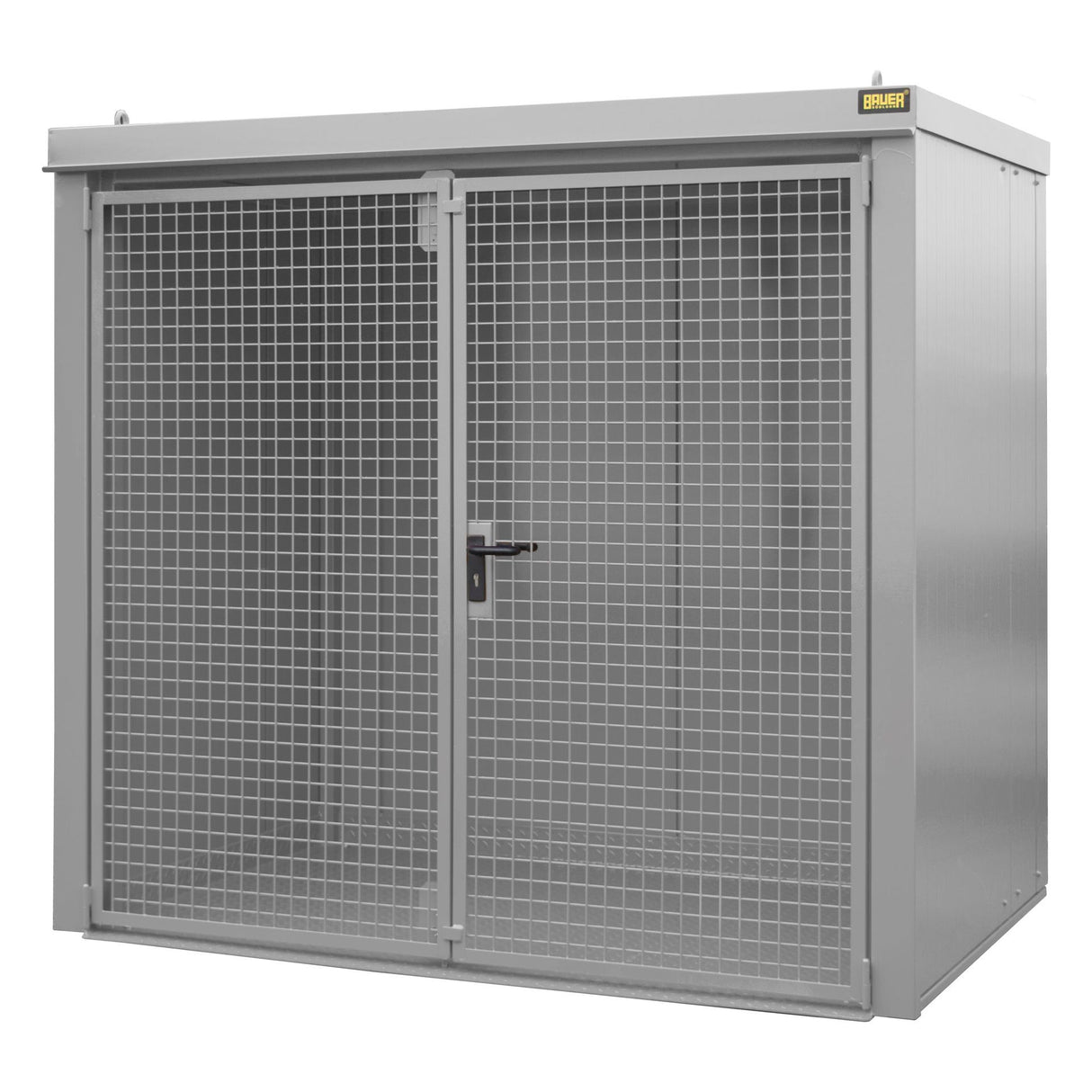 BAUER Südlohn Gasflaschen-Container Typ GFC-B M3 RAL 7005 Mausgrau - Art.-Nr. 4477-33-0000-5