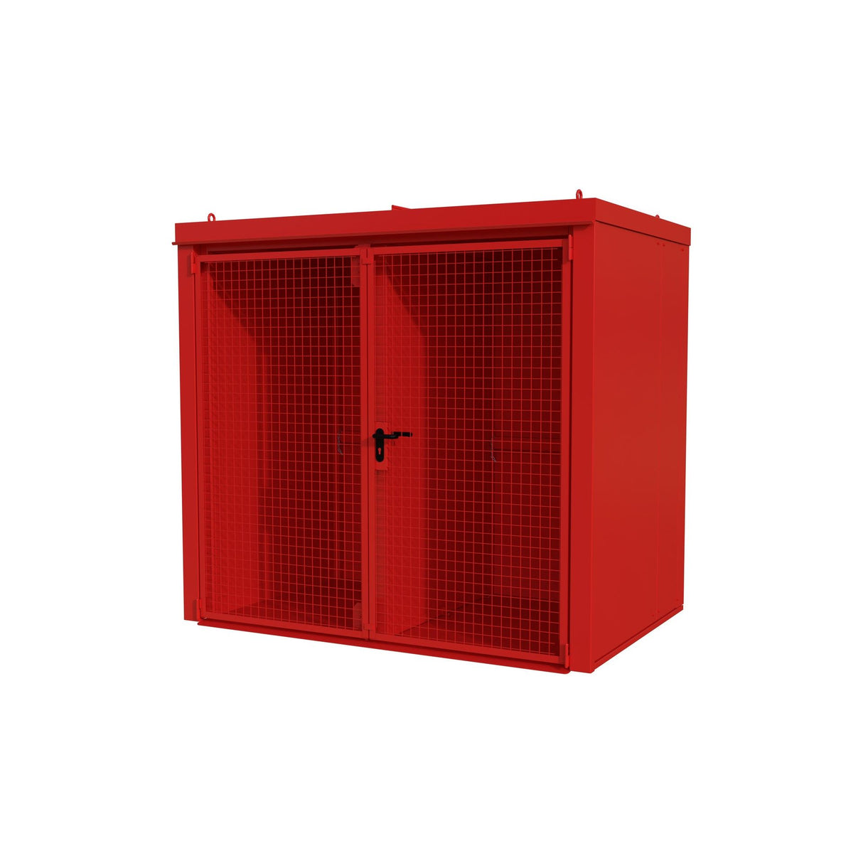 BAUER Südlohn Gasflaschen-Container Typ GFC-B/W M3 RAL 3000 Feuerrot - Art.-Nr. 4477-33-1000-2