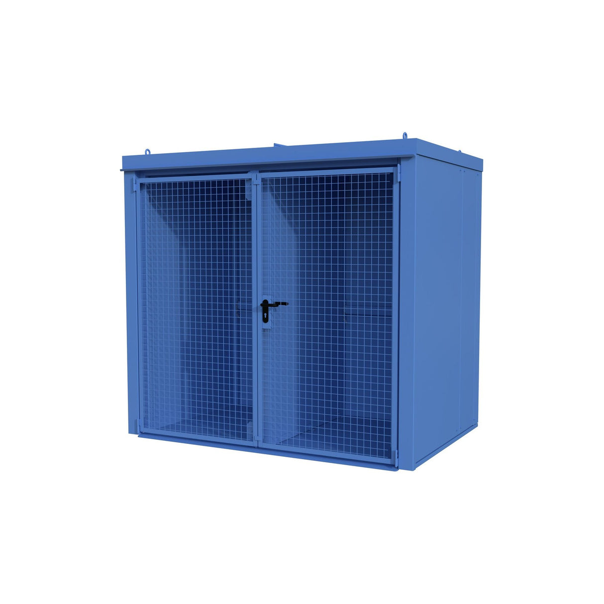 BAUER Südlohn Gasflaschen-Container Typ GFC-B/W M3 RAL 5012 Lichtblau - Art.-Nr. 4477-33-1000-3