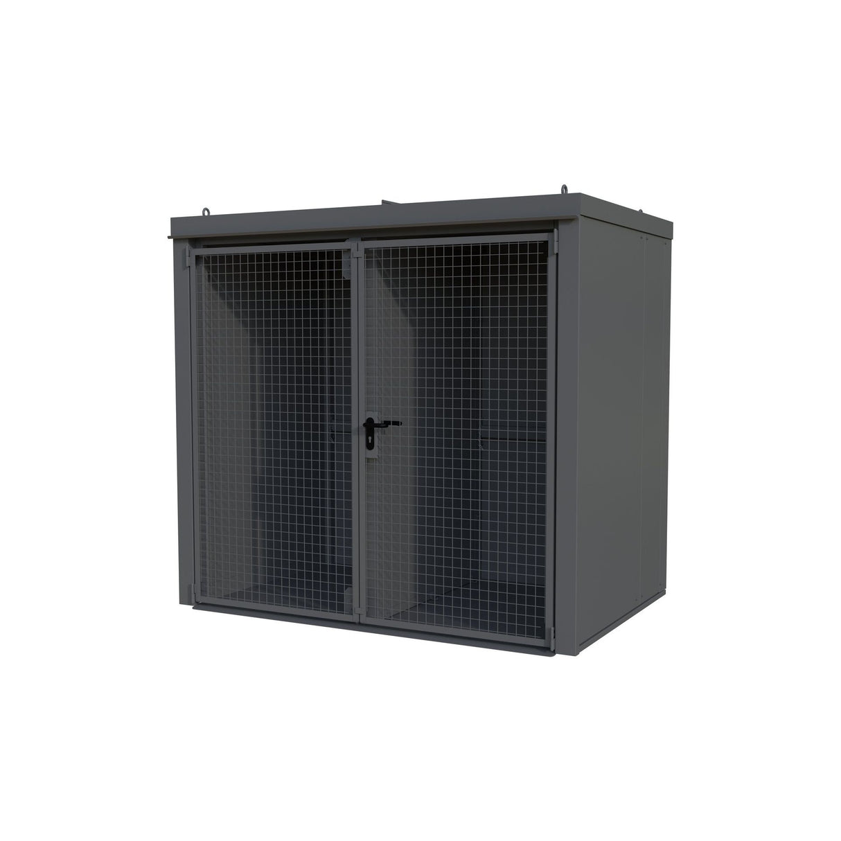 BAUER Südlohn Gasflaschen-Container Typ GFC-B/W M3 RAL 7005 Mausgrau - Art.-Nr. 4477-33-1000-5