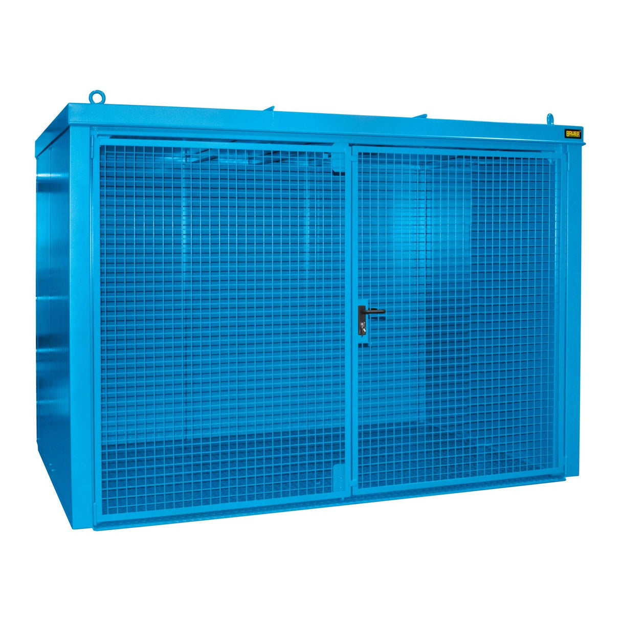 BAUER Südlohn Gasflaschen-Container Typ GFC-B M4 RAL 5012 Lichtblau - Art.-Nr. 4477-34-0000-3