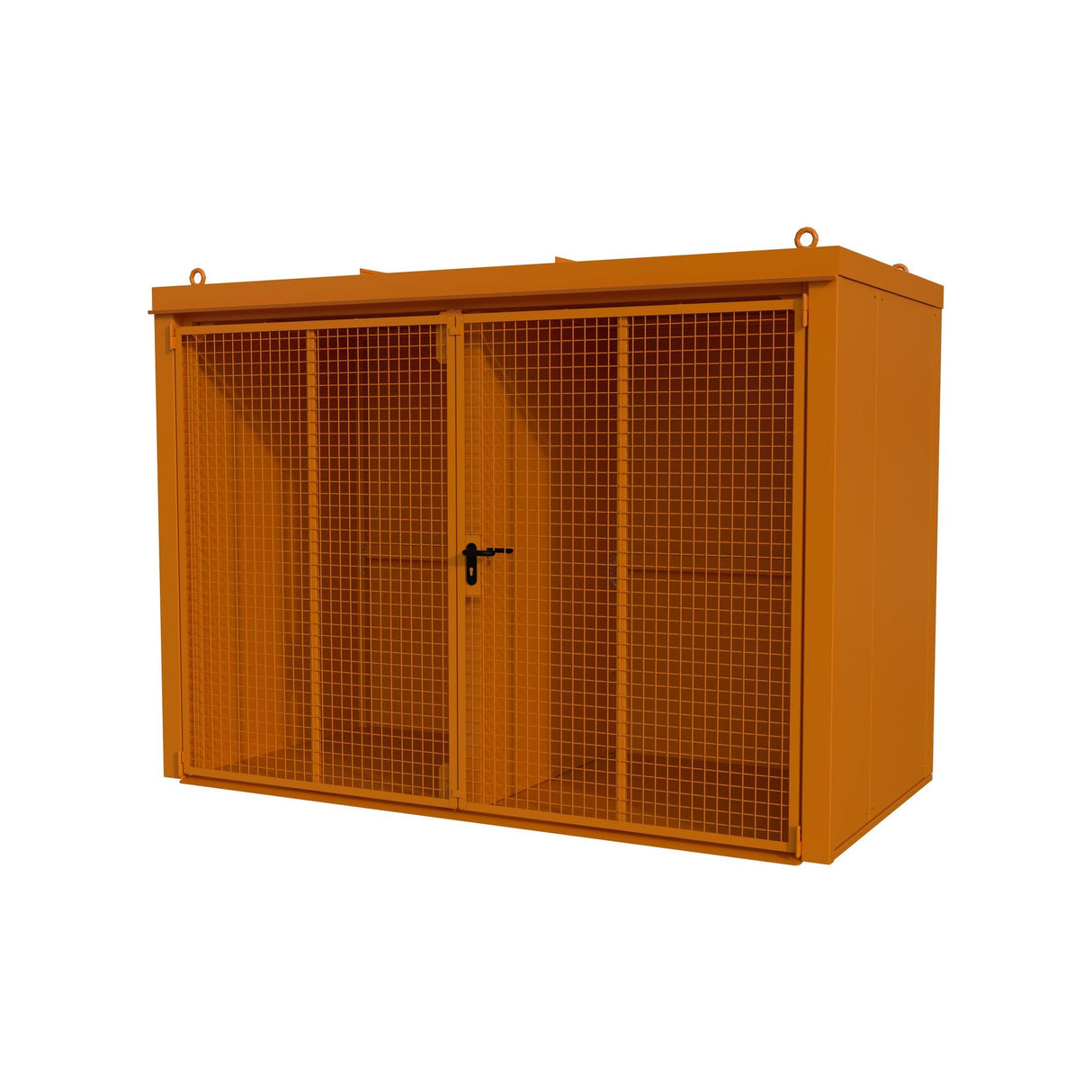 BAUER Südlohn Gasflaschen-Container Typ GFC-B/W M4 RAL 2000 Gelborange - Art.-Nr. 4477-34-1000-1