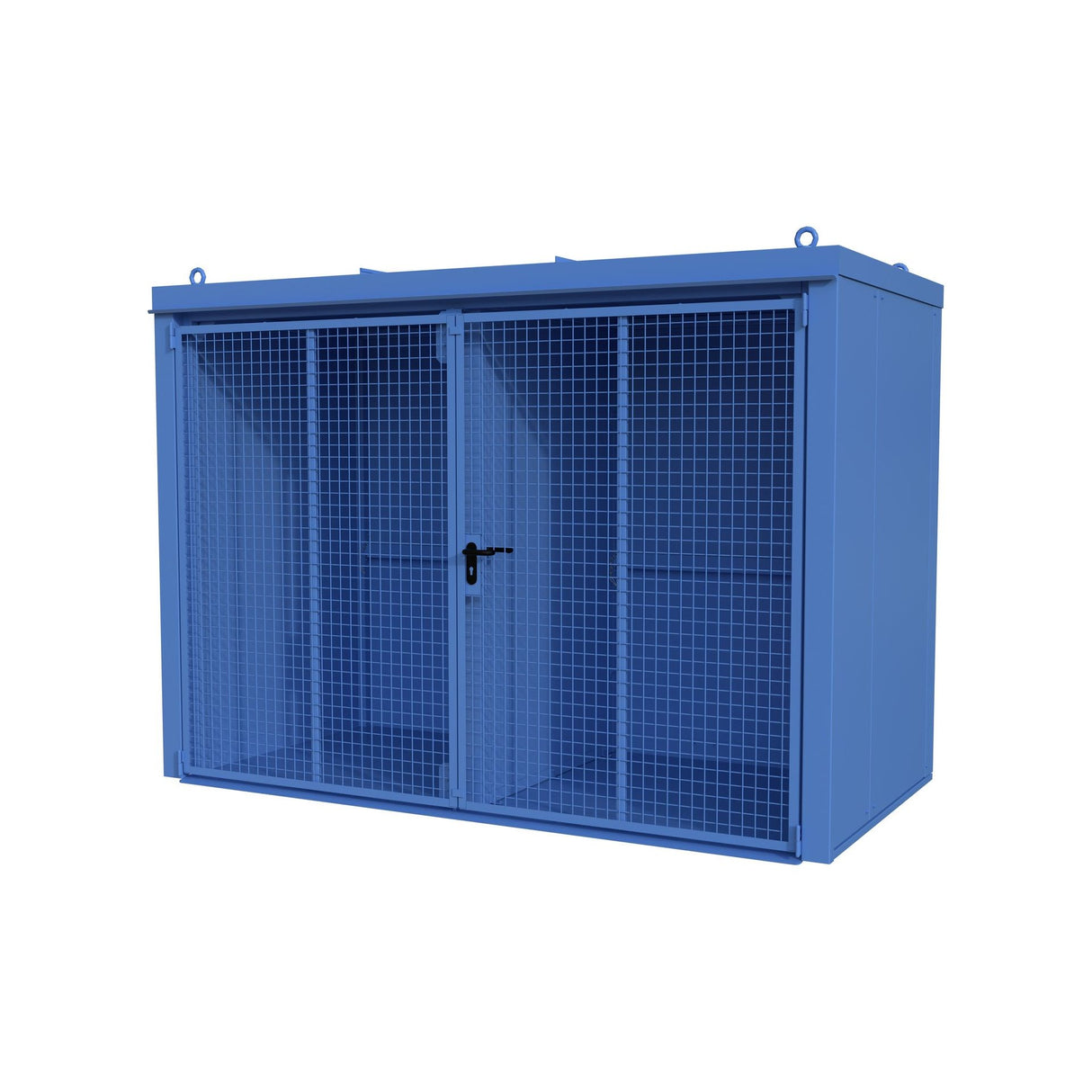 BAUER Südlohn Gasflaschen-Container Typ GFC-B/W M4 RAL 5012 Lichtblau - Art.-Nr. 4477-34-1000-3