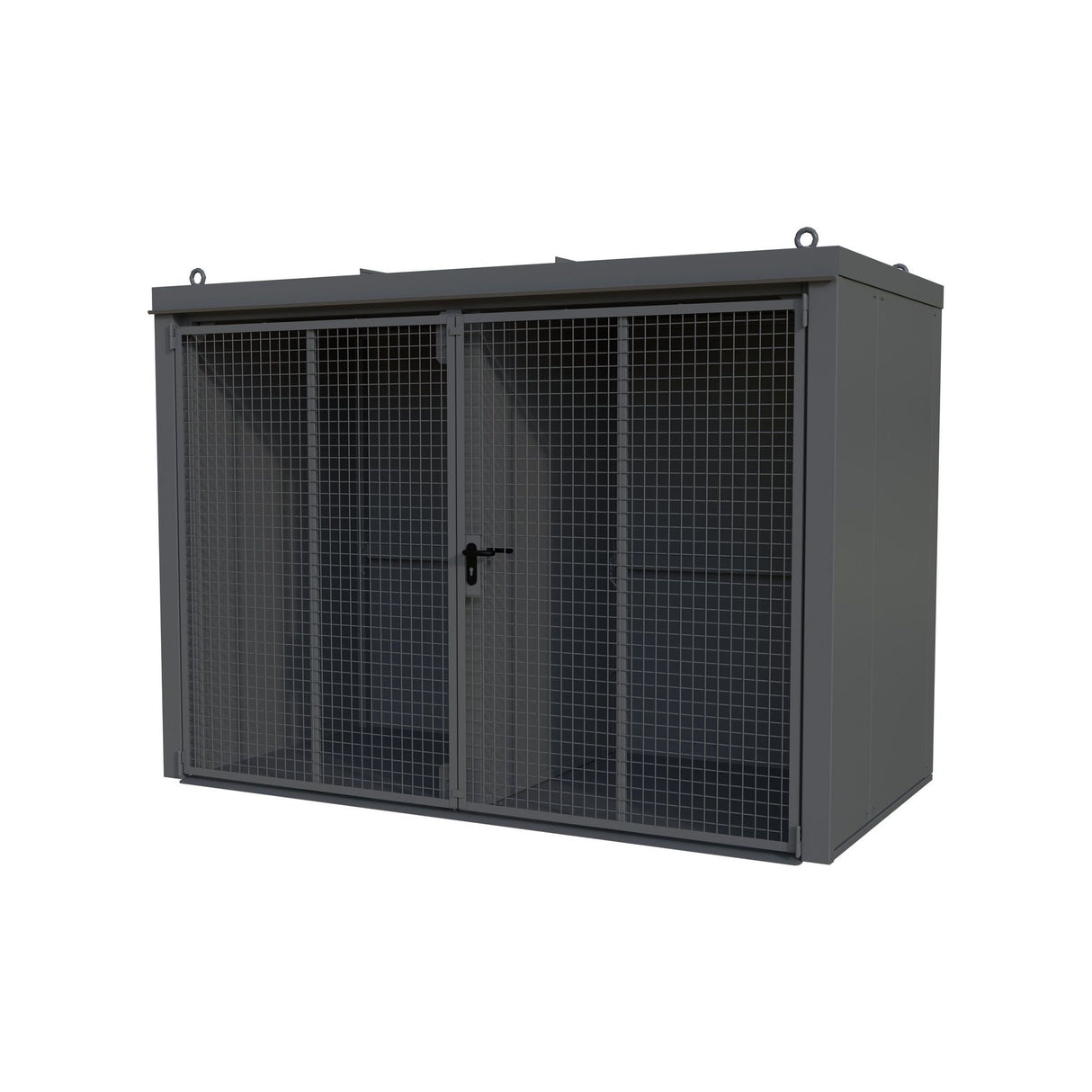 BAUER Südlohn Gasflaschen-Container Typ GFC-B/W M4 RAL 7005 Mausgrau - Art.-Nr. 4477-34-1000-5