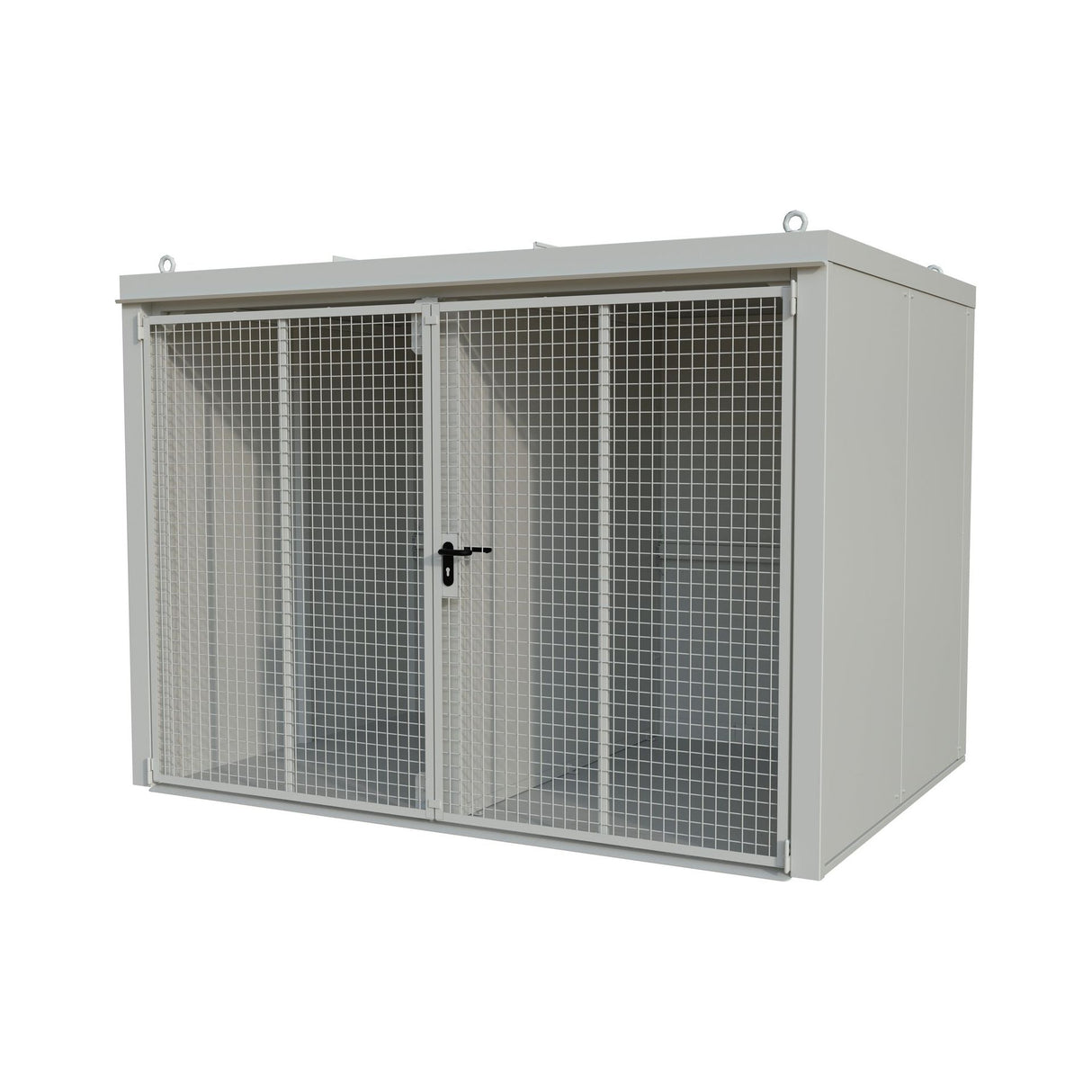 BAUER Südlohn Gasflaschen-Container Typ GFC-B/W M5 RAL 9002 Grauweiß - Art.-Nr. 4477-35-1000-18