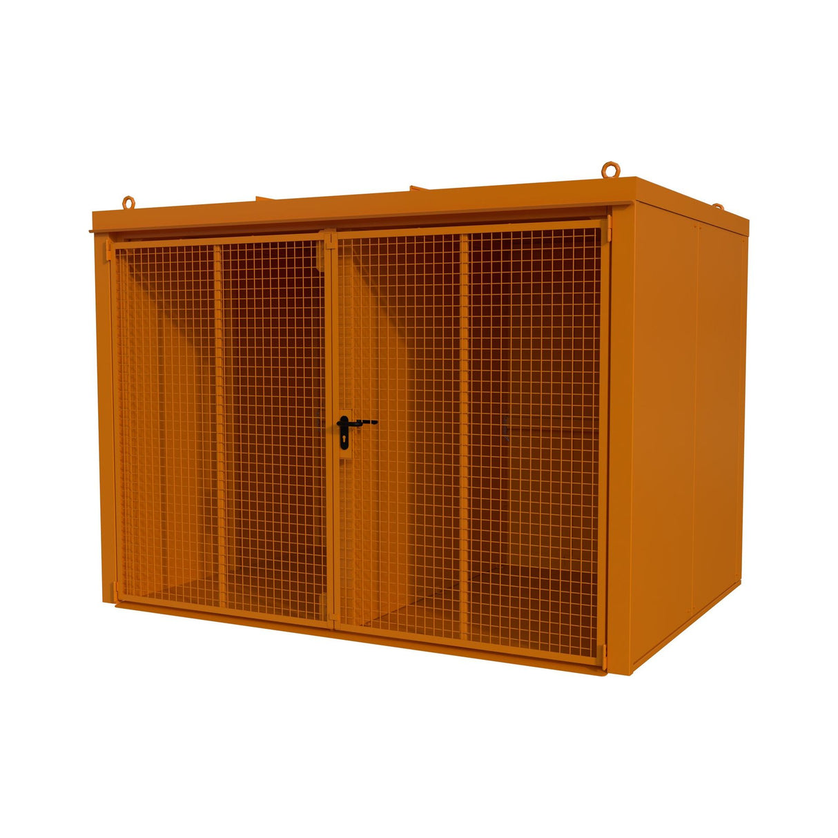 BAUER Südlohn Gasflaschen-Container Typ GFC-B/W M5 RAL 2000 Gelborange - Art.-Nr. 4477-35-1000-1