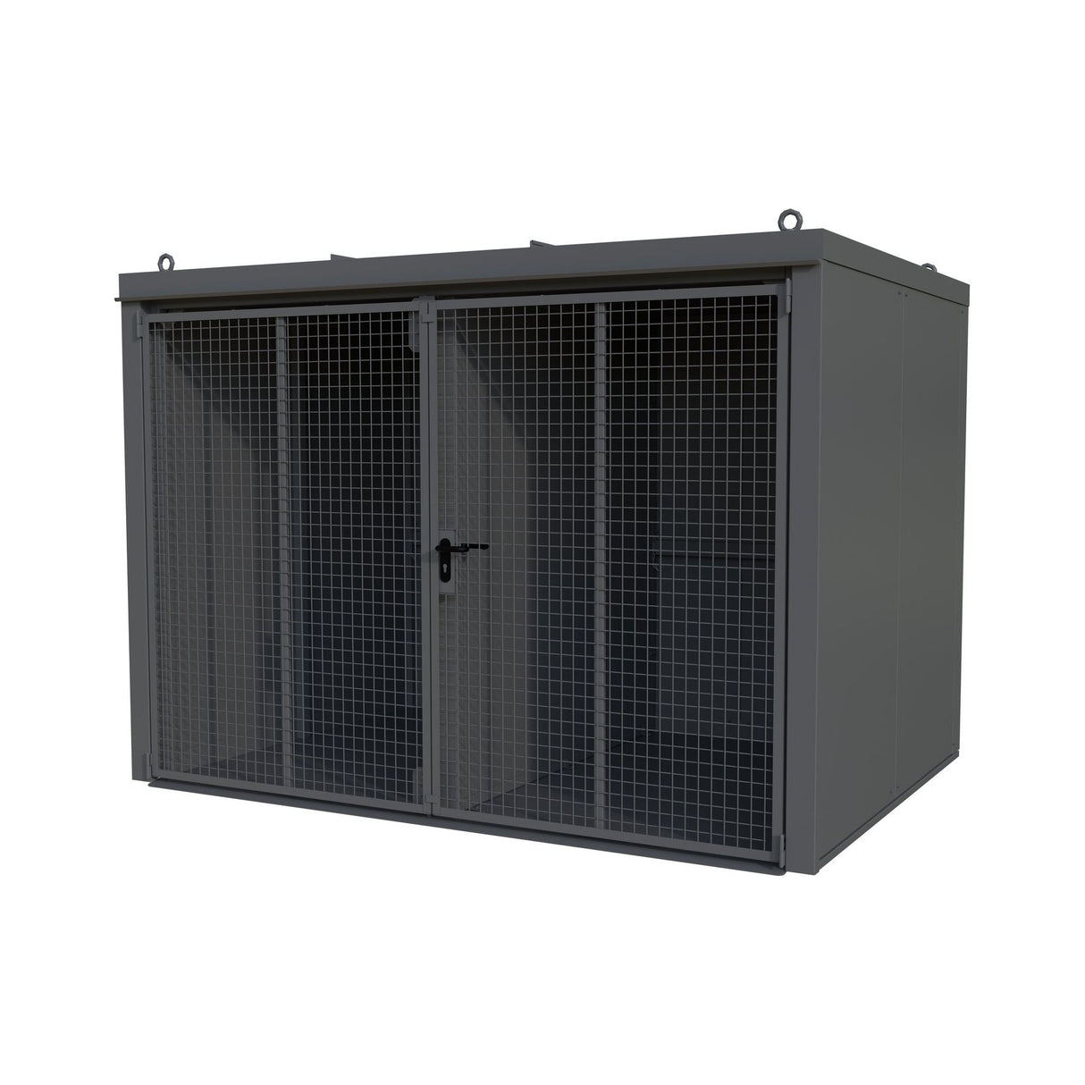 BAUER Südlohn Gasflaschen-Container Typ GFC-B/W M5 RAL 7005 Mausgrau - Art.-Nr. 4477-35-1000-5