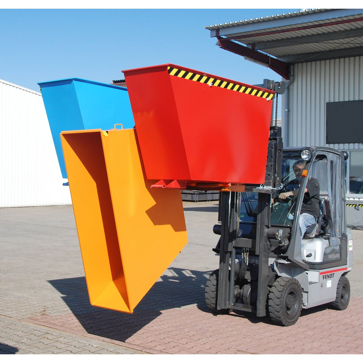 BAUER Südlohn Kippbehälter Typ TRIO RAL 2000 Gelborange - Art.-Nr. 4480-01-0000-1