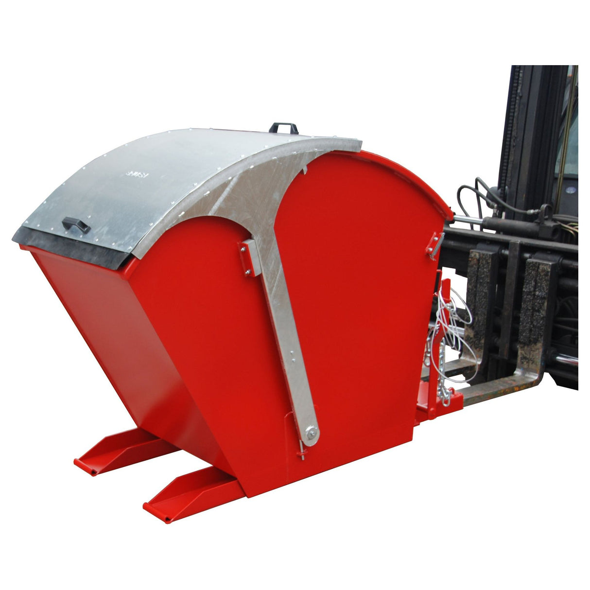 BAUER Südlohn Kippbehälter Typ RD 750 RAL 3000 Feuerrot - Art.-Nr. 4483-01-0000-2