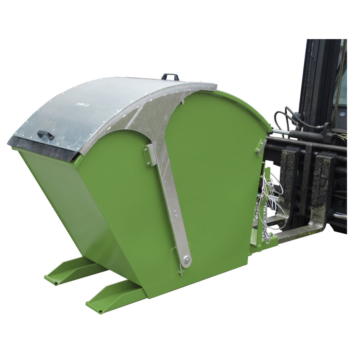 BAUER Südlohn Kippbehälter Typ RD 750 RAL 6011 Resedagrün - Art.-Nr. 4483-01-0000-4