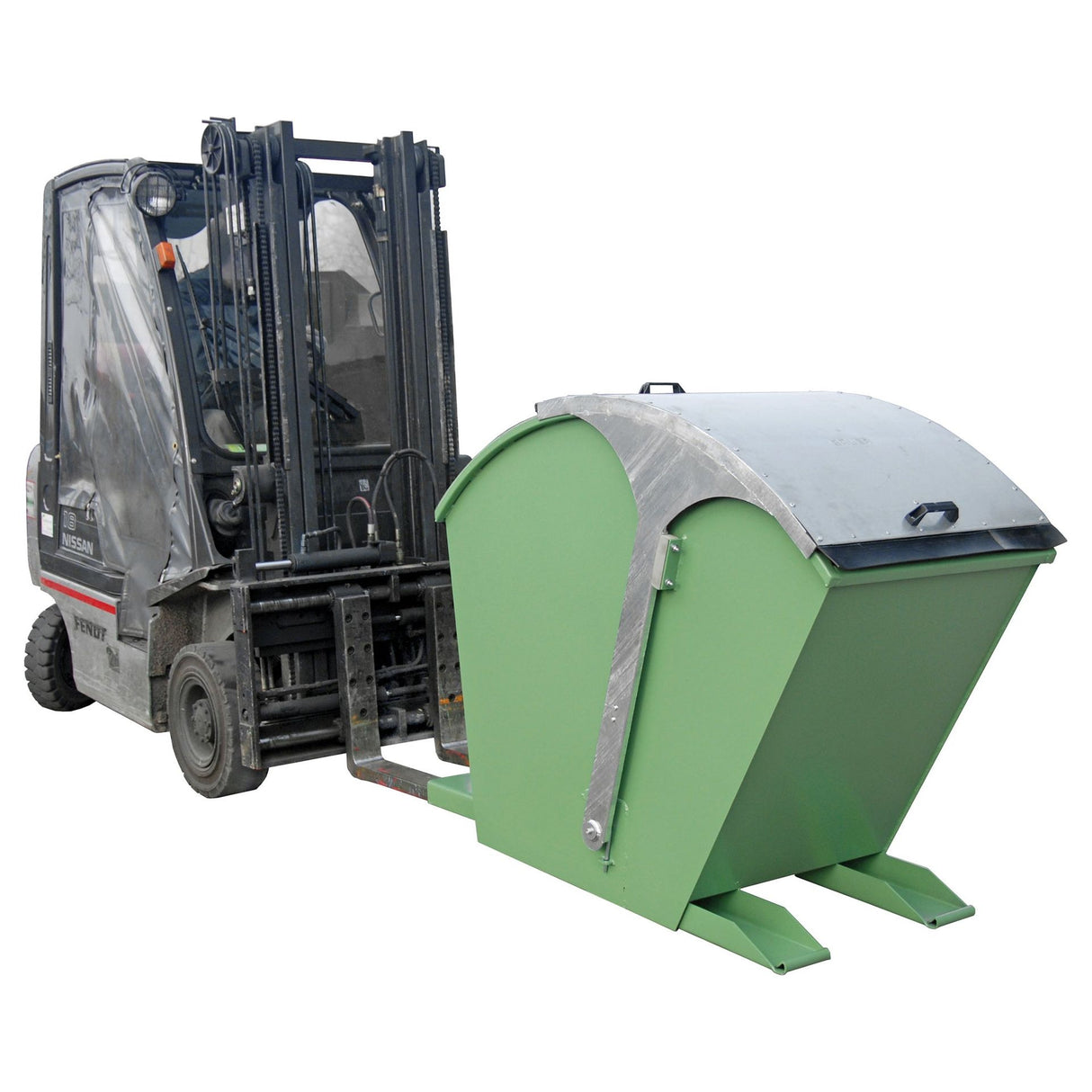 BAUER Südlohn Kippbehälter Typ RD 750 RAL 6011 Resedagrün - Art.-Nr. 4483-01-0000-4