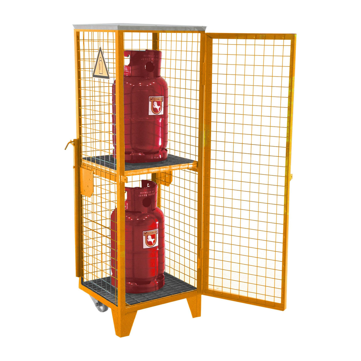 BAUER Südlohn Gasflaschen-Depot Typ GFD-R 2 RAL 2000 Gelborange - Art.-Nr. 4495-01-0000-1