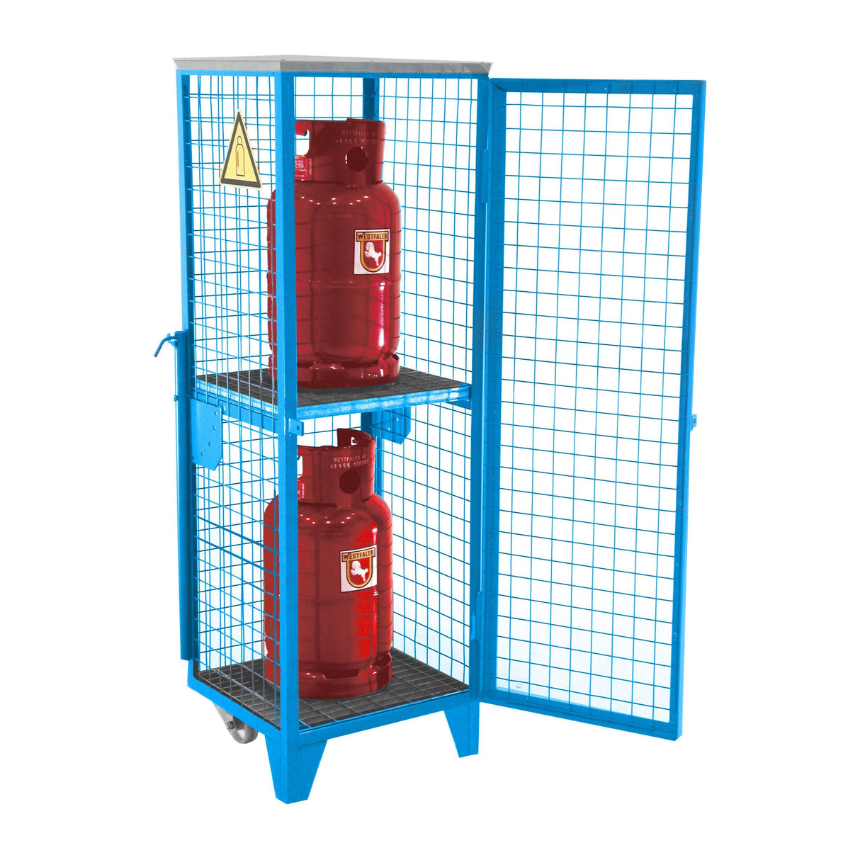 BAUER Südlohn Gasflaschen-Depot Typ GFD-R 2 RAL 5012 Lichtblau - Art.-Nr. 4495-01-0000-3