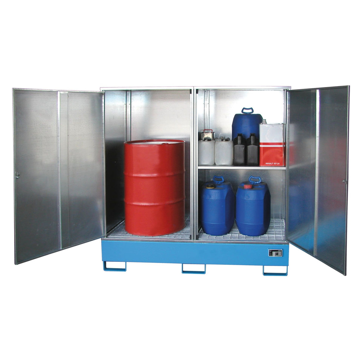 BAUER Südlohn Gefahrstoff-Schrank Typ GS-2 RAL 5012 Lichtblau - Art.-Nr. 4495-21-0000-3