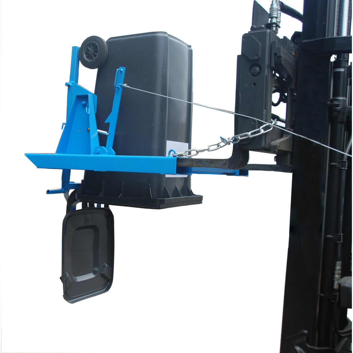 BAUER Südlohn Mülltonnen-Kipper Typ MK 240 RAL 5012 Lichtblau - Art.-Nr. 4496-01-0000-3