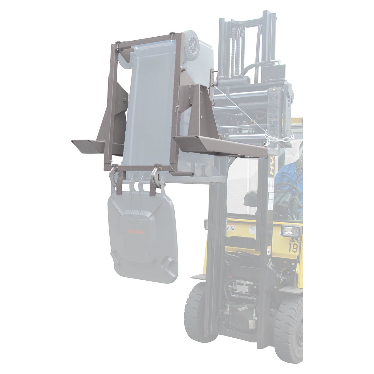 BAUER Südlohn Mülltonnen-Kipper Typ MK 240 RAL 7005 Mausgrau - Art.-Nr. 4496-01-0000-5