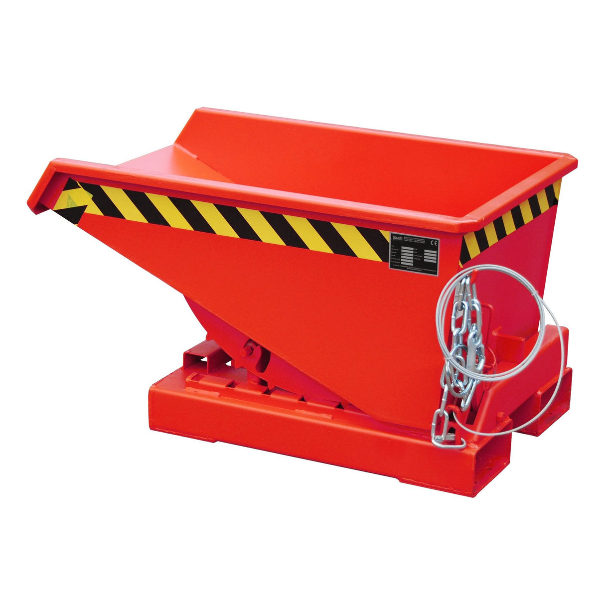 BAUER Südlohn Kippbehälter ® Typ EXPO 150 RAL 3000 Feuerrot - Art.-Nr. 4498-07-0000-2