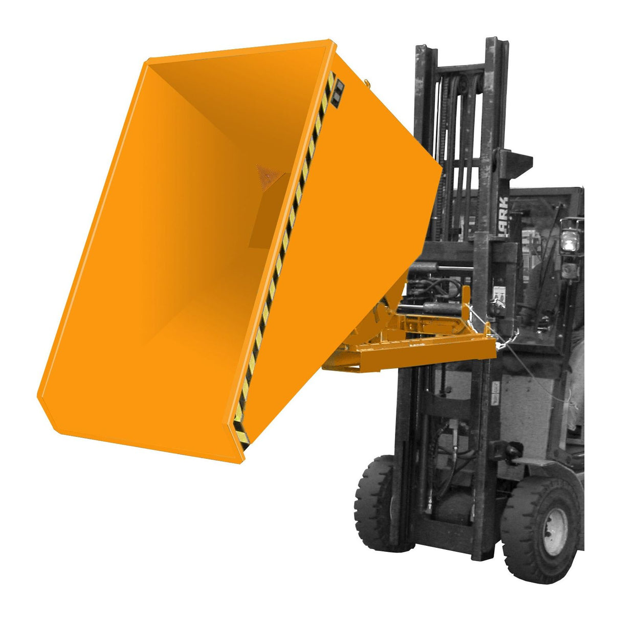 BAUER Südlohn Späne-Kippbehälter ®-E Typ EXPO-E 1200 RAL 2000 Gelborange - Art.-Nr. 4498-53-0000-1