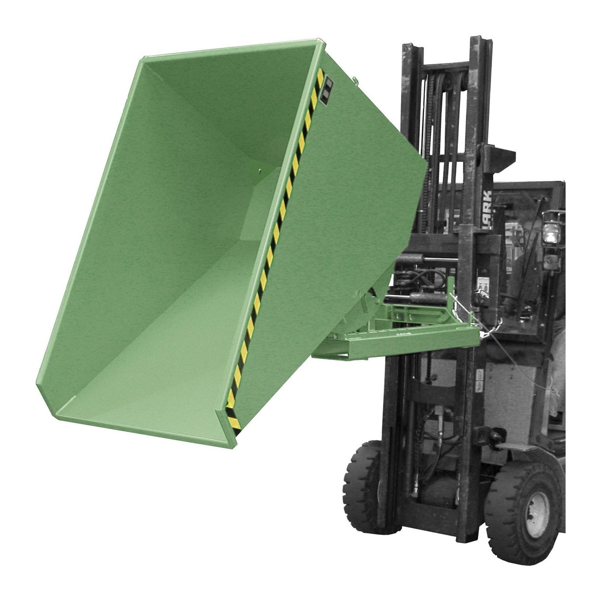 BAUER Südlohn Späne-Kippbehälter ®-E Typ EXPO-E 1200 RAL 6011 Resedagrün - Art.-Nr. 4498-53-0000-4