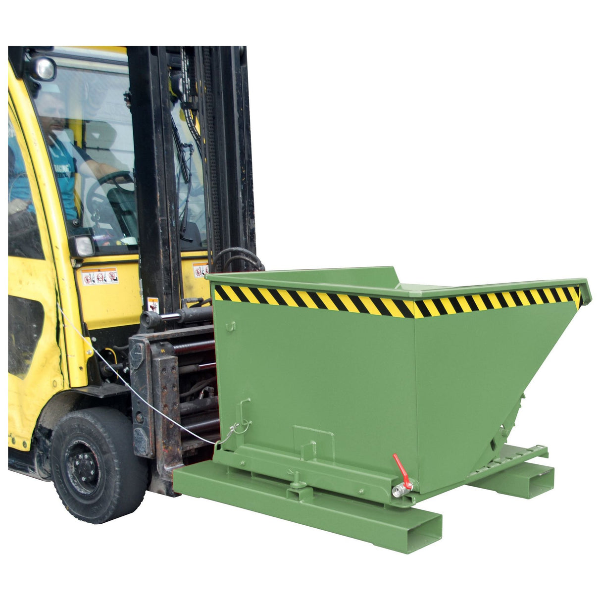 BAUER Südlohn Späne-Kippbehälter Typ S3S 600 RAL 6011 Resedagrün - Art.-Nr. 4498-73-0000-4