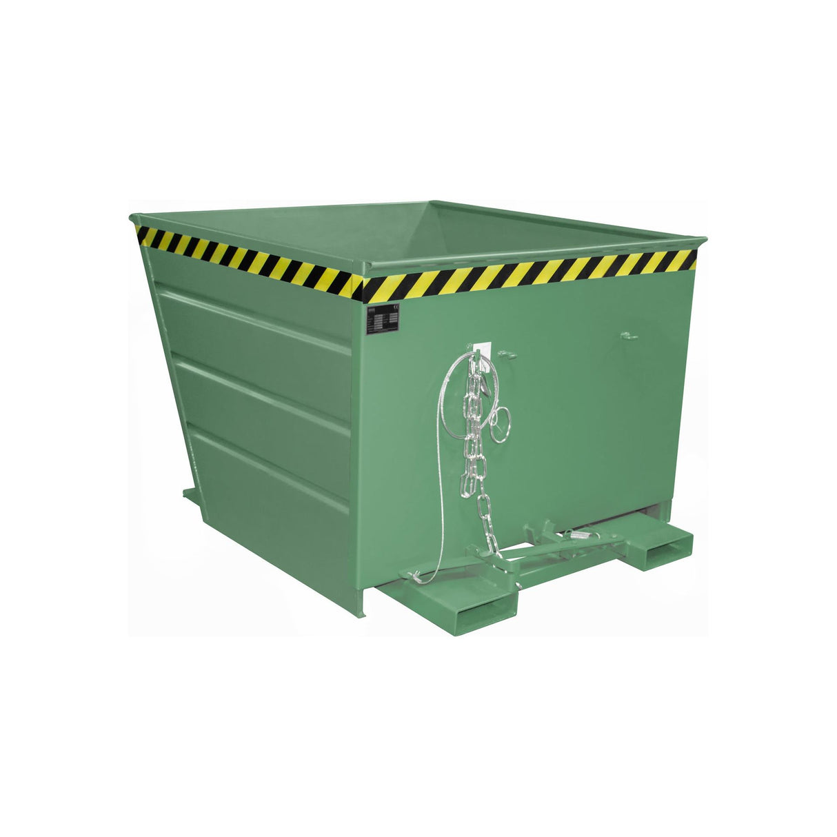 BAUER Südlohn Kippbehälter Typ VG 1100 RAL 6011 Resedagrün - Art.-Nr. 4535-04-0000-4