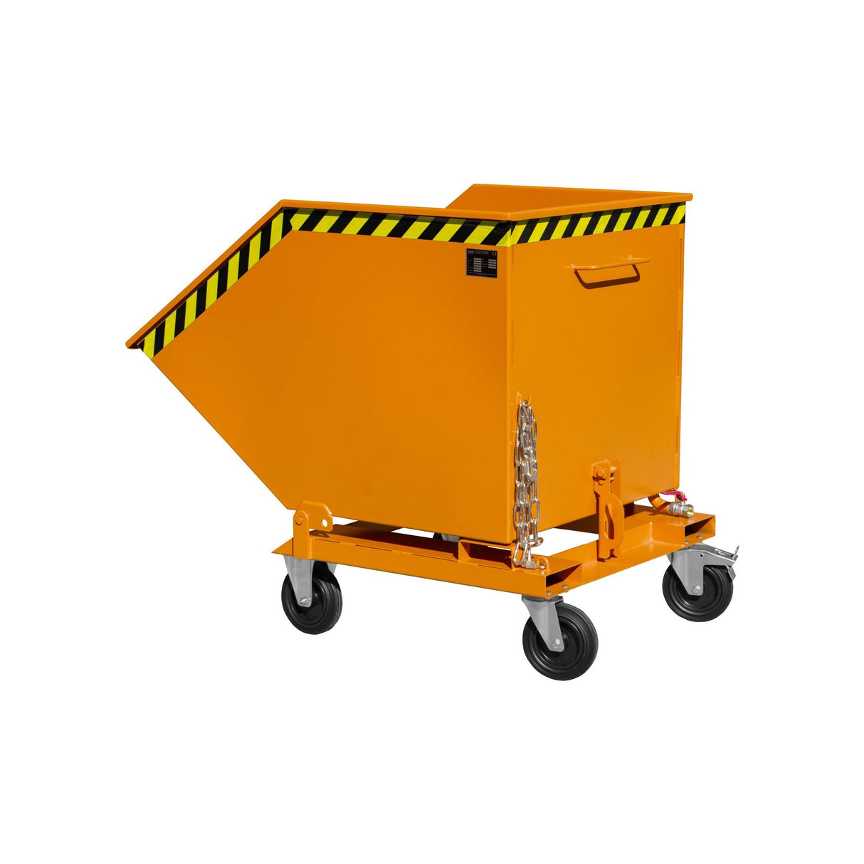 BAUER Südlohn Späne-Kippmulde Typ SKK 800 RAL 2000 Gelborange - Art.-Nr. 4541-11-0000-1