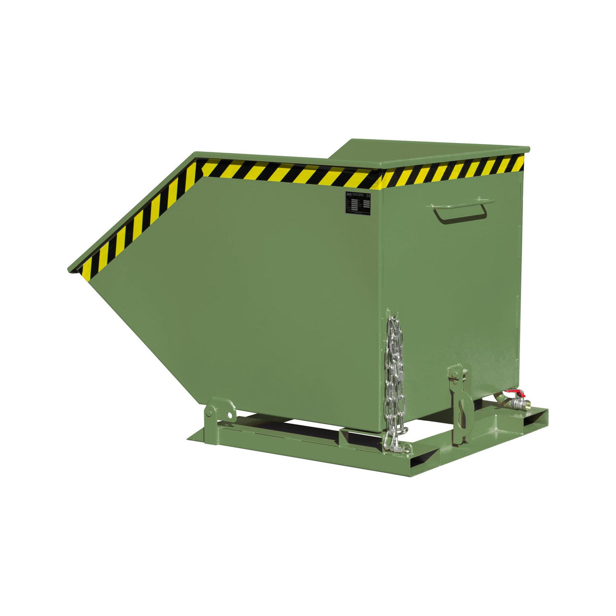 BAUER Südlohn Späne-Kippmulde Typ SKK 800 RAL 6011 Resedagrün - Art.-Nr. 4541-11-0000-4