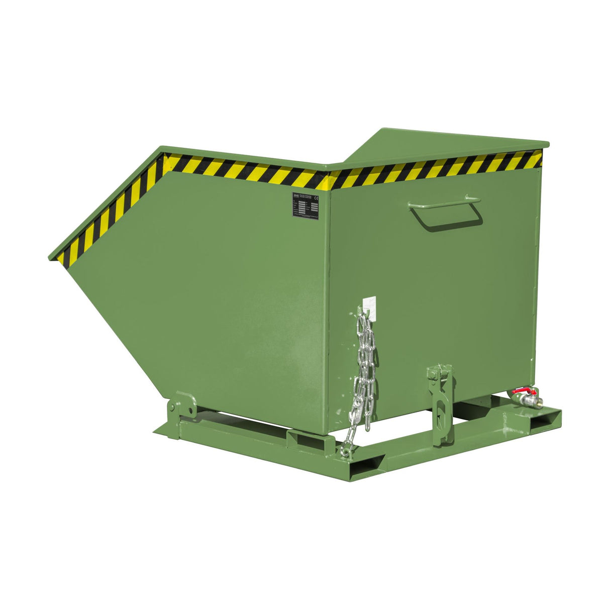 BAUER Südlohn Späne-Kippmulde Typ SKK 1000 RAL 6011 Resedagrün - Art.-Nr. 4541-12-0000-4