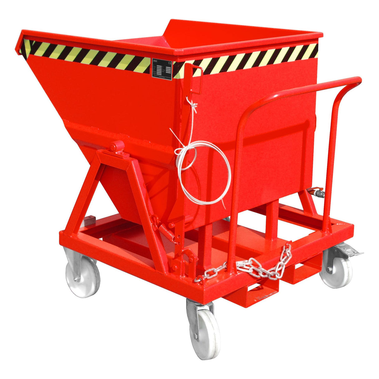 BAUER Südlohn Späne-Kippmulde Typ SKS 400 RAL 3000 Feuerrot - Art.-Nr. 4541-18-0000-2