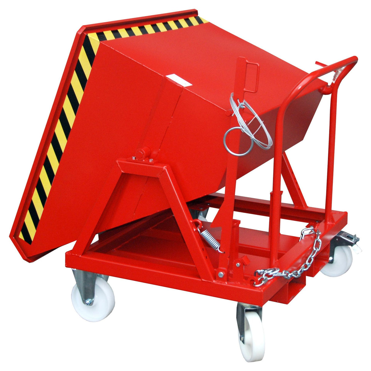 BAUER Südlohn Späne-Kippmulde Typ SKS 400 RAL 3000 Feuerrot - Art.-Nr. 4541-18-0000-2