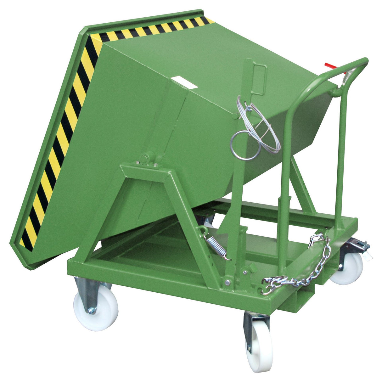 BAUER Südlohn Späne-Kippmulde Typ SKS 400 RAL 6011 Resedagrün - Art.-Nr. 4541-18-0000-4