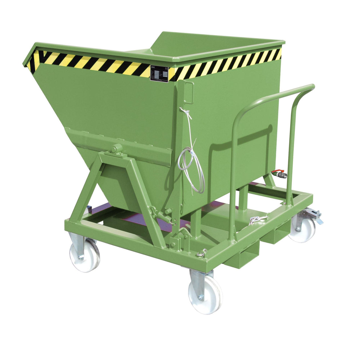 BAUER Südlohn Späne-Kippmulde Typ SKS 550 RAL 6011 Resedagrün - Art.-Nr. 4541-19-0000-4