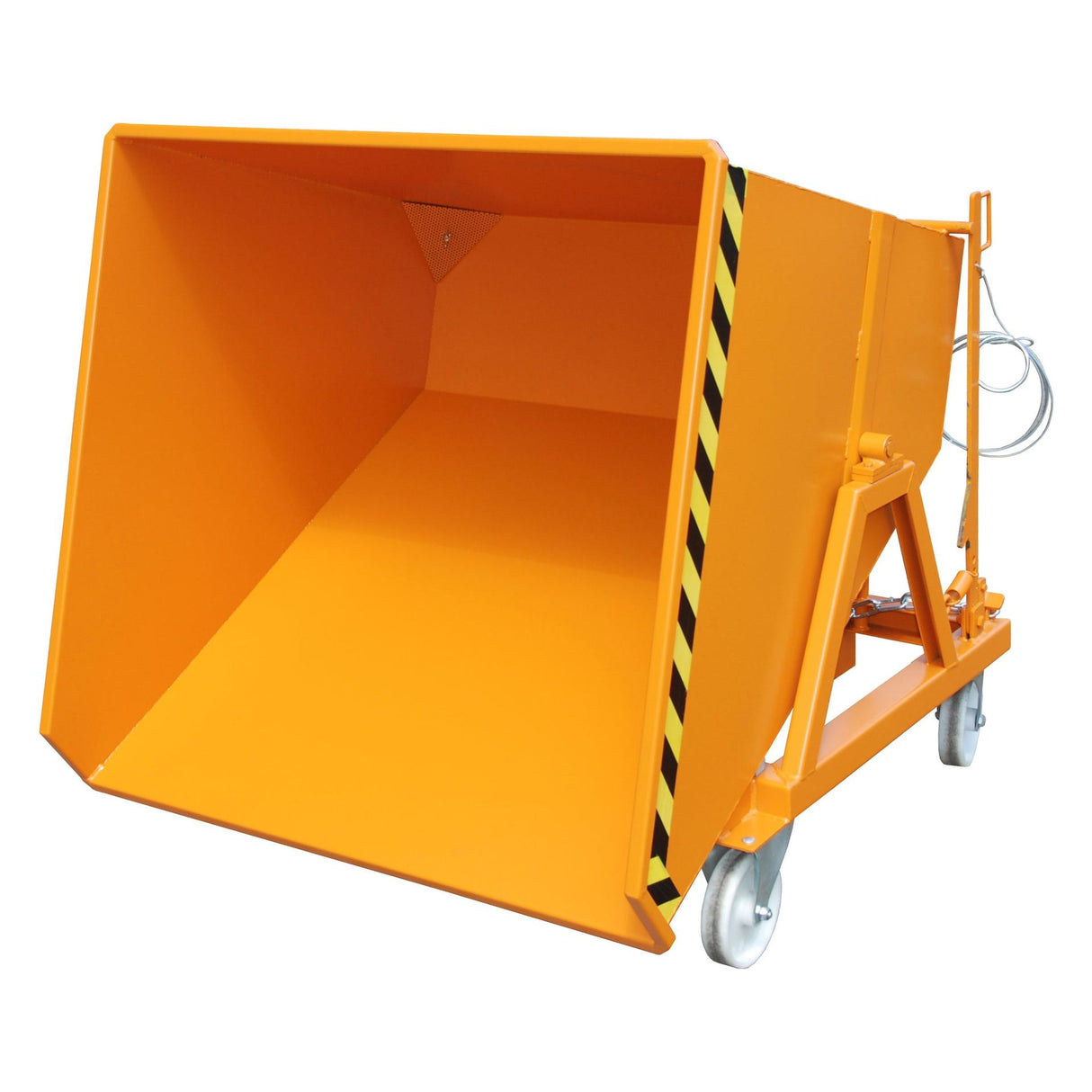 BAUER Südlohn Späne-Kippmulde Typ SKS 700 RAL 2000 Gelborange - Art.-Nr. 4541-20-0000-1