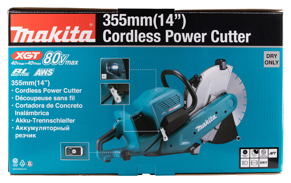 Makita Akku-Trennschleifer | mit Staubabsaugung, AWS & AFT für sicheres Arbeiten - CE002GZ01