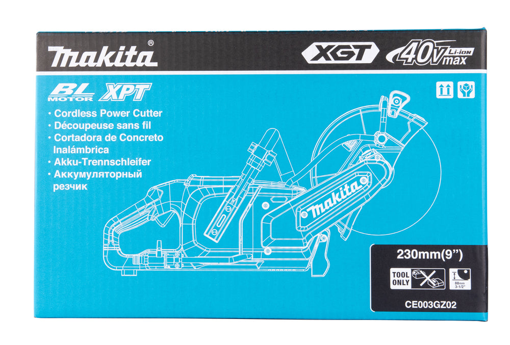 Makita Akku-Trennschleifer | 230 mm Scheibendurchmesser, nur 7,4 kg & 1.900 W Leistung - CE003GZ02