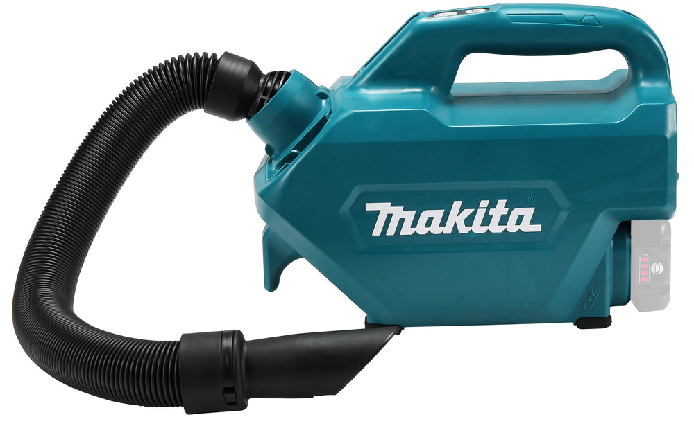 Makita Akku-Staubsauger | kompakt, mit ausziehbarem Schlauch & LED-Akkukapazitätsanzeige - CL121DZX