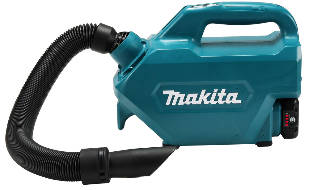 Makita Akku-Staubsauger | kompakt, mit verlängerbarem Schlauch & LED-Akkukapazitätsanzeige - CL121DSA